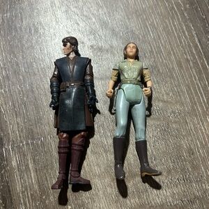 Vintage Sci‑Fi Action Figures - Brown and Green Outfits